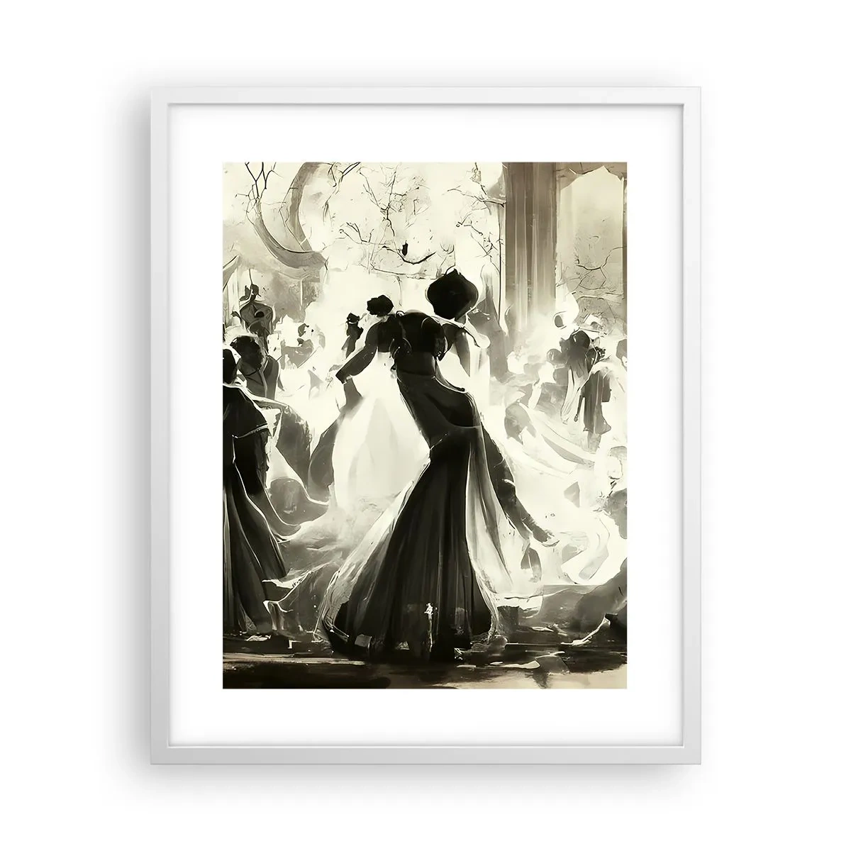 Plakat w białej ramie - Wielka maskarada - 40x50 cm