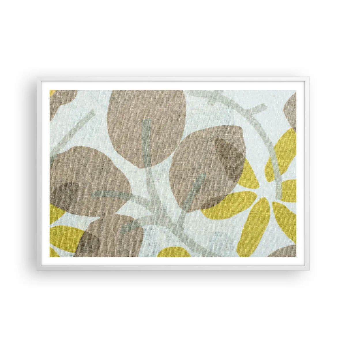 Plakat w białej ramie - Kompozycja w pełnym słońcu - 100x70 cm