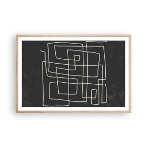 Plakat w ramie jasny dąb - Nie taki prosty - 91x61 cm