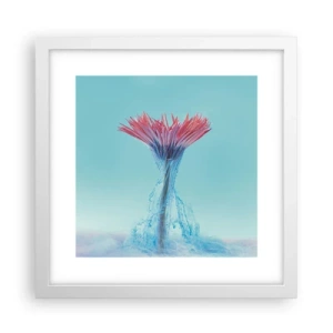 Plakat w białej ramie - W ożywczym objęciu - 30x30 cm