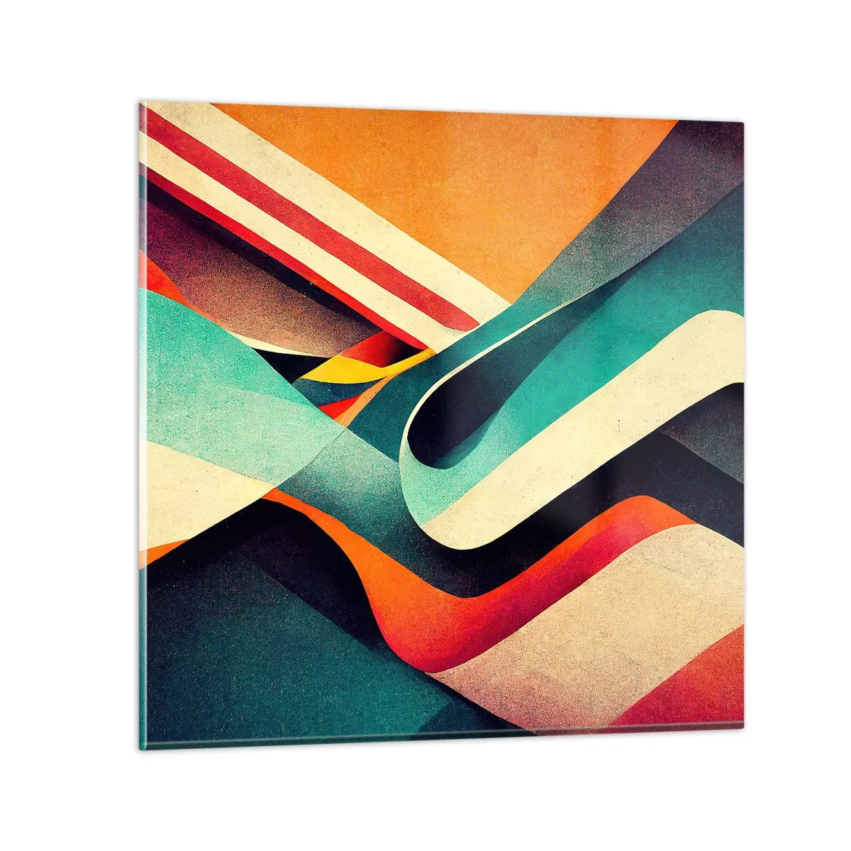 Obraz na szkle - Kompozycja intensywna - 50x50 cm