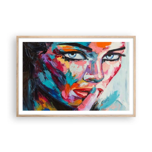 Plakat w ramie jasny dąb - Nasza pierwsza tajemnica - 91x61 cm