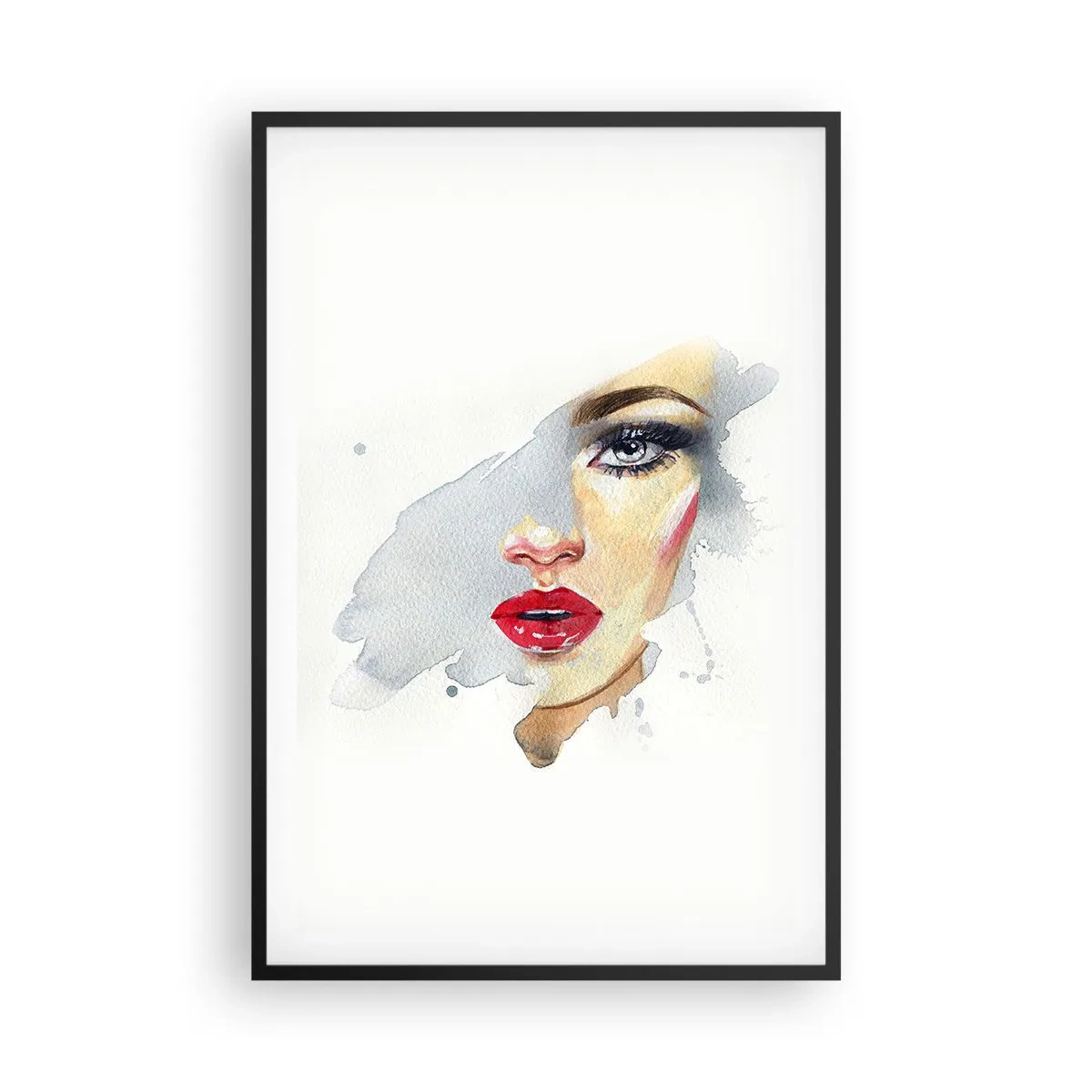 Plakat w czarnej ramie - Odbicie w kropli wody - 61x91 cm