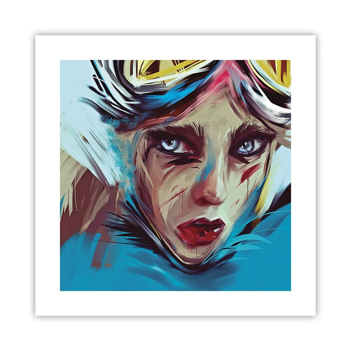Plakat - Wojowniczka szos - 40x40 cm