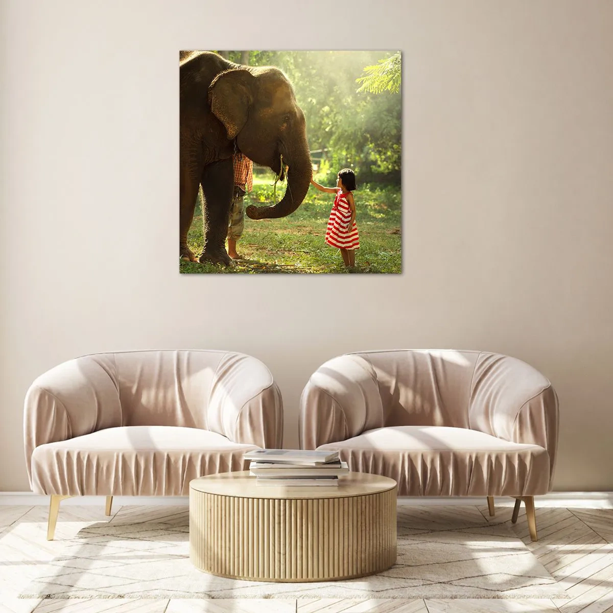 Obraz na szkle - Siła przyjaźni - 60x60 cm