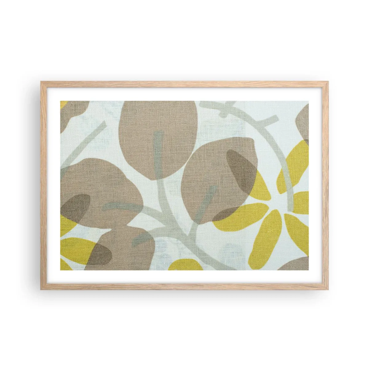 Plakat w ramie jasny dąb - Kompozycja w pełnym słońcu - 70x50 cm