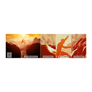 Fototapeta Próbka Premium Sand - Przekraczając granice - Sport, Wspinaczka, Krajobraz - 100x30 cm