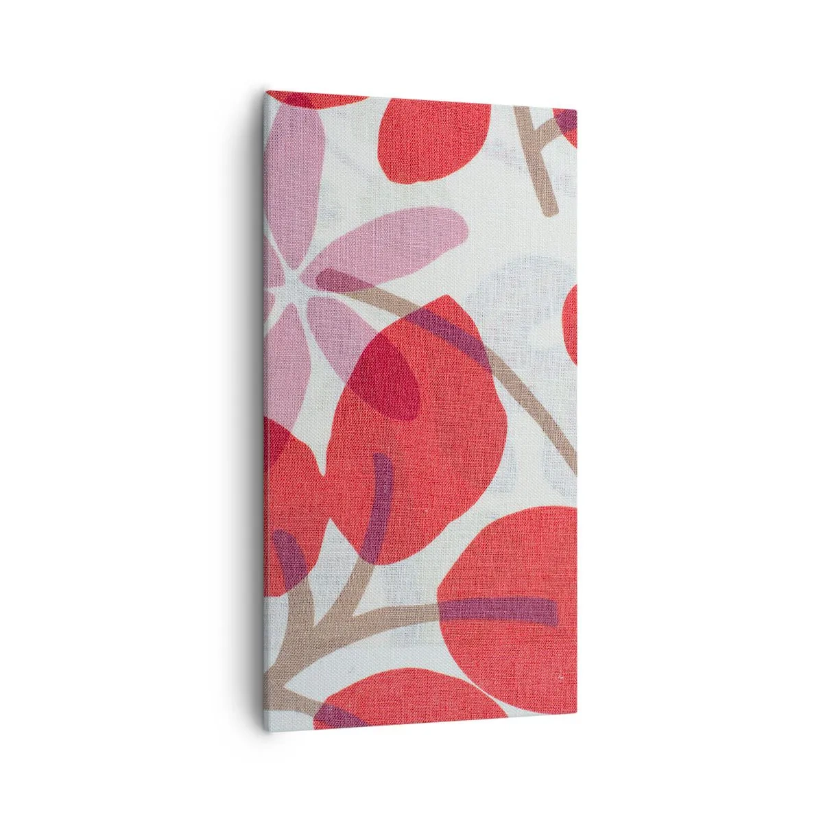 Obraz na płótnie - Kompozycja kwiatowa w różu - 55x100 cm