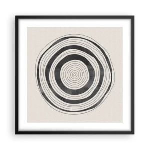 Plakat w czarnej ramie - Ważne to co pomiędzy - 50x50 cm