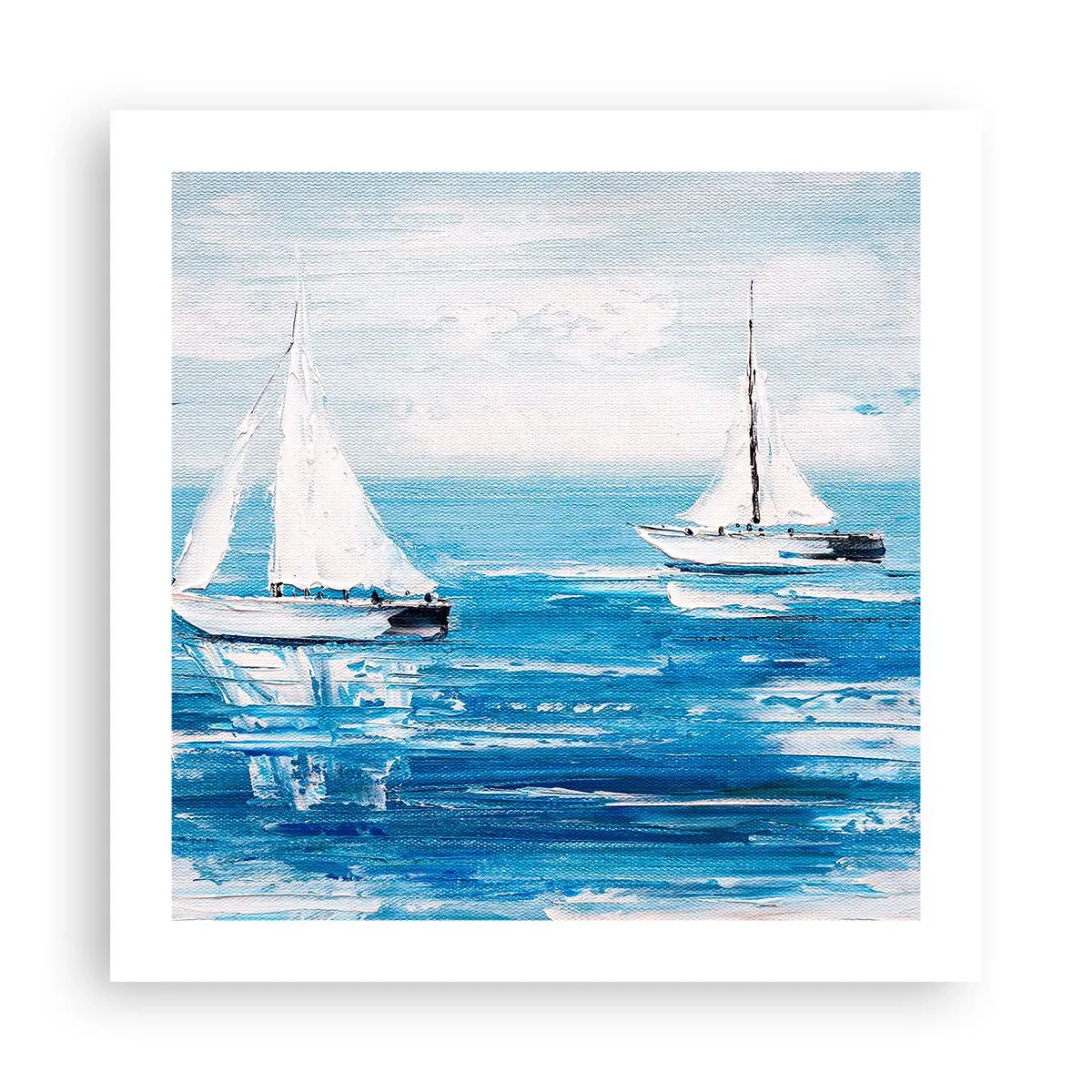 Plakat - Z przyjacielem u boku - 50x50 cm