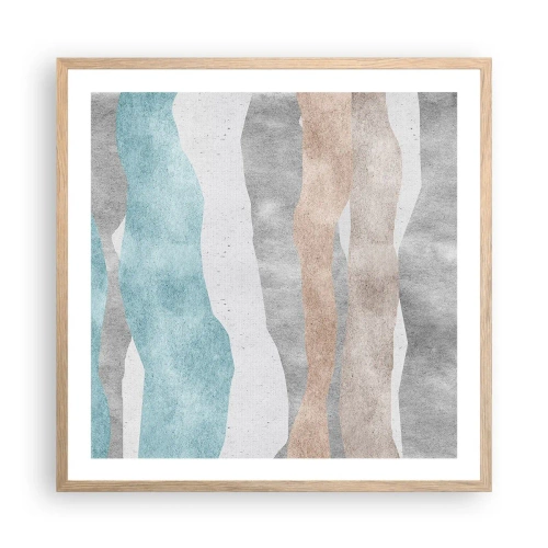 Plakat w ramie jasny dąb - Studium bliskości - 60x60 cm