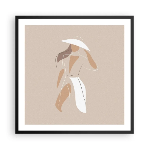 Plakat w czarnej ramie - Moda to zabawa - 60x60 cm