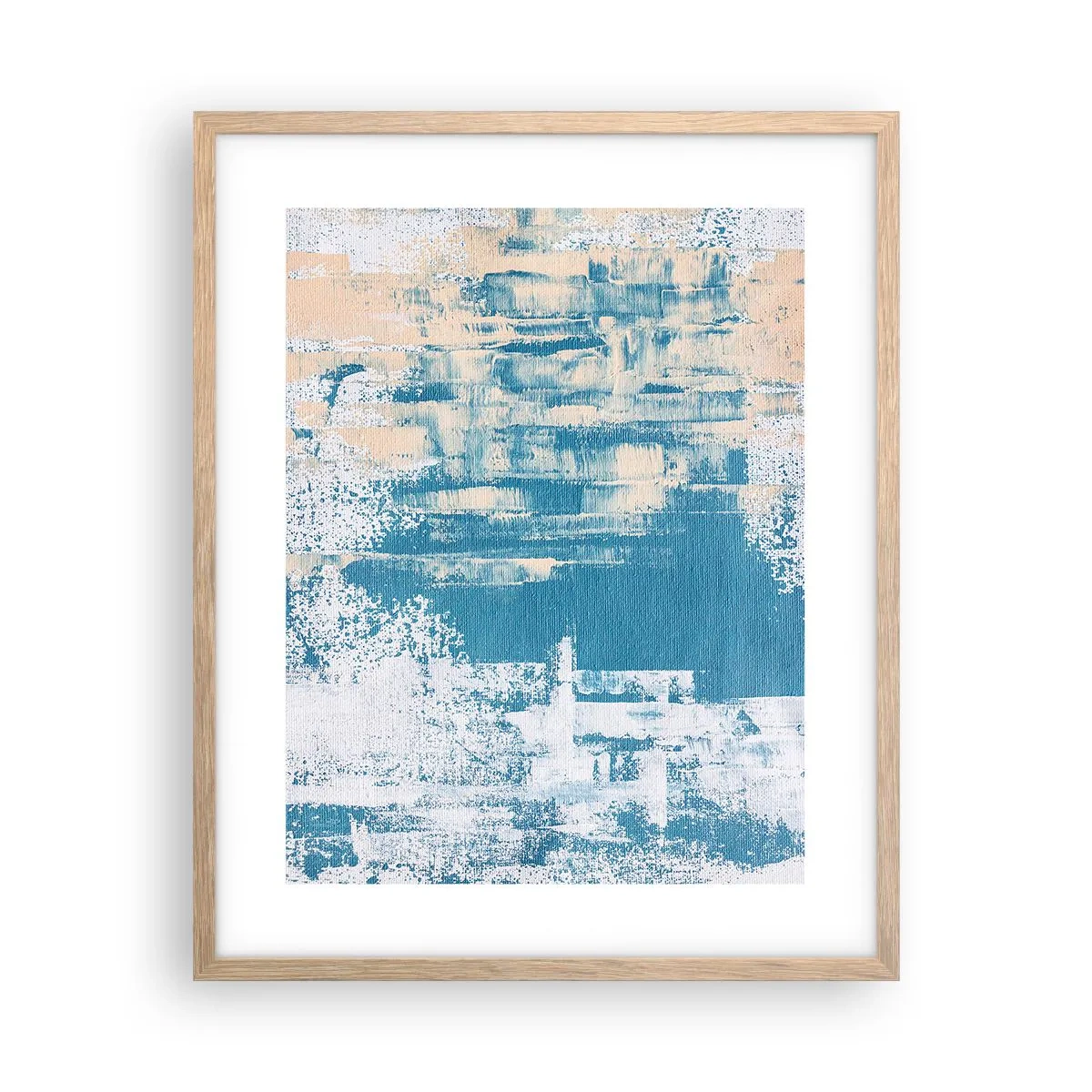 Plakat w ramie jasny dąb - Przez lodowy sopel - 40x50 cm