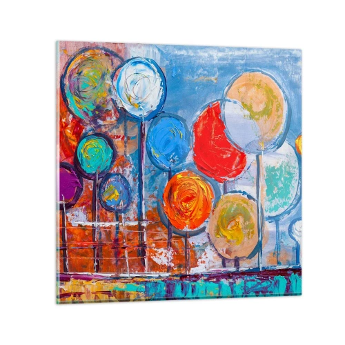 Obraz na szkle - Cuda na kiju - 30x30 cm