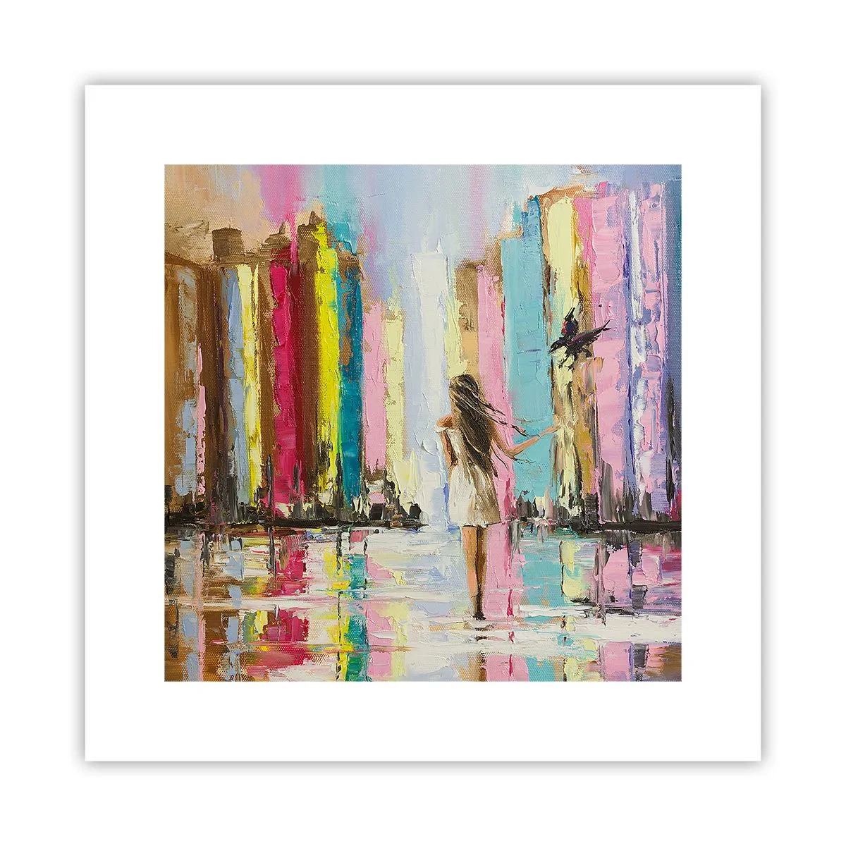 Plakat - Idż za mną - 30x30 cm