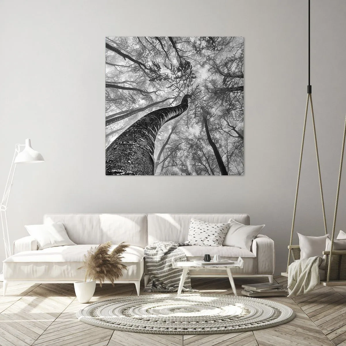 Obraz na płótnie - Wyścig do światła - 70x70 cm