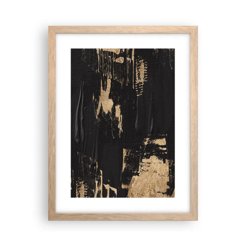 Plakat w ramie jasny dąb - Ślad dotyku - 30x40 cm