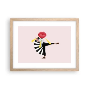 Plakat w ramie jasny dąb - Surrealistyczny pop-art - 40x30 cm