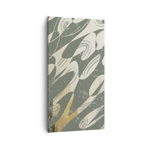 Obraz na płótnie - Abstrakcja zrytmizowana - 55x100 cm