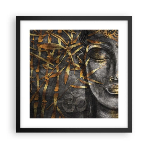 Plakat w czarnej ramie - Poczuj spokój - 40x40 cm