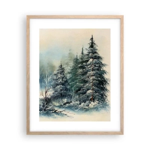 Plakat w ramie jasny dąb - Gotowe do Świąt - 40x50 cm