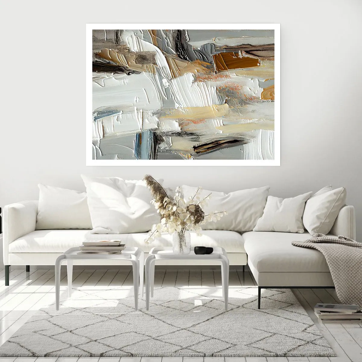 Plakat - Barwne nawarstwienia - 91x61 cm