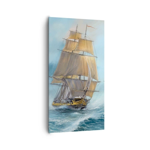 Obraz na płótnie - Mknący po falach - 65x120 cm