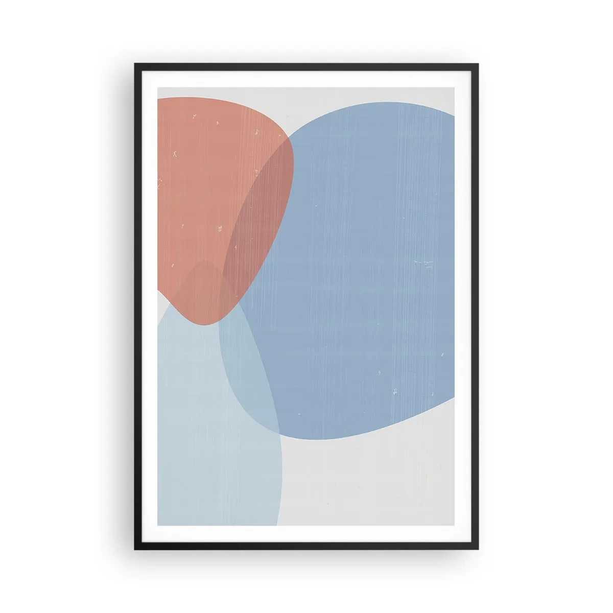 Plakat w czarnej ramie - Pastelowe związki - 70x100 cm