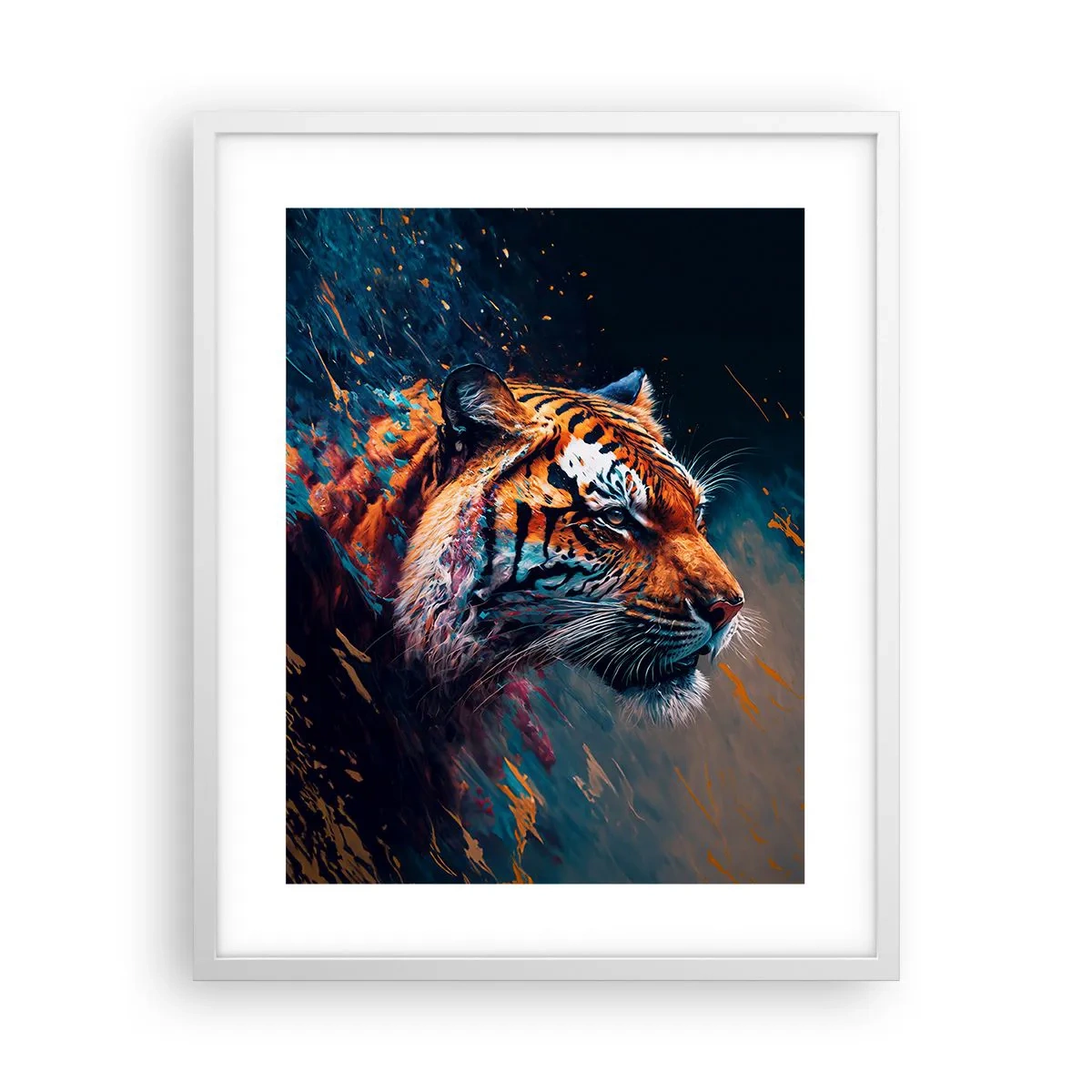 Plakat w białej ramie - Dzikie piękno - 40x50 cm