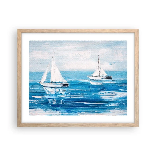 Plakat w ramie jasny dąb - Z przyjacielem u boku - 50x40 cm