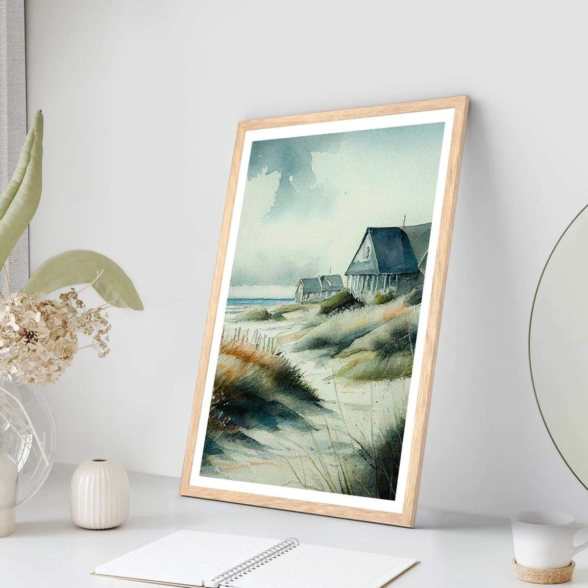 Plakat w ramie jasny dąb - Z dala od zgiełku - 50x70 cm
