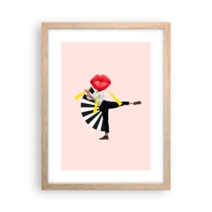 Plakat w ramie jasny dąb - Surrealistyczny pop-art - 30x40 cm