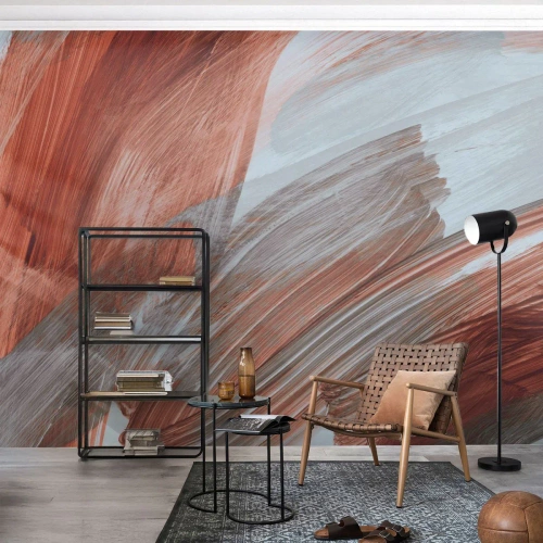 Fototapeta Premium Canvas - Abstrakcja jesienna i wietrzna - Sztuka, Chaos, Minimalizm - 350x256 cm