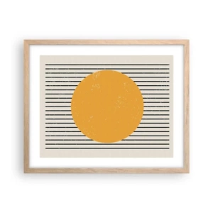 Plakat w ramie jasny dąb - Siła prostoty - 50x40 cm