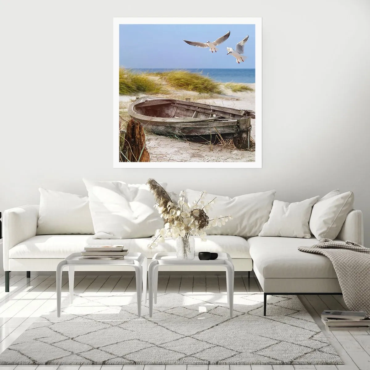 Plakat - Skąpane wiatrem - 60x60 cm