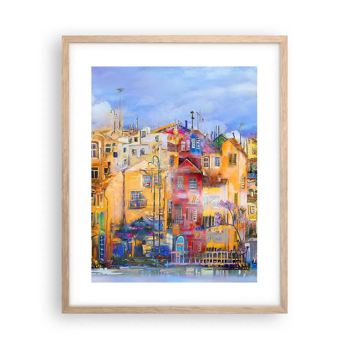 Plakat w ramie jasny dąb - Jesteśmy razem - 40x50 cm