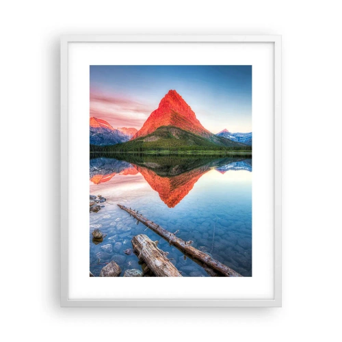 Plakat w białej ramie - Żar i chłód - 40x50 cm