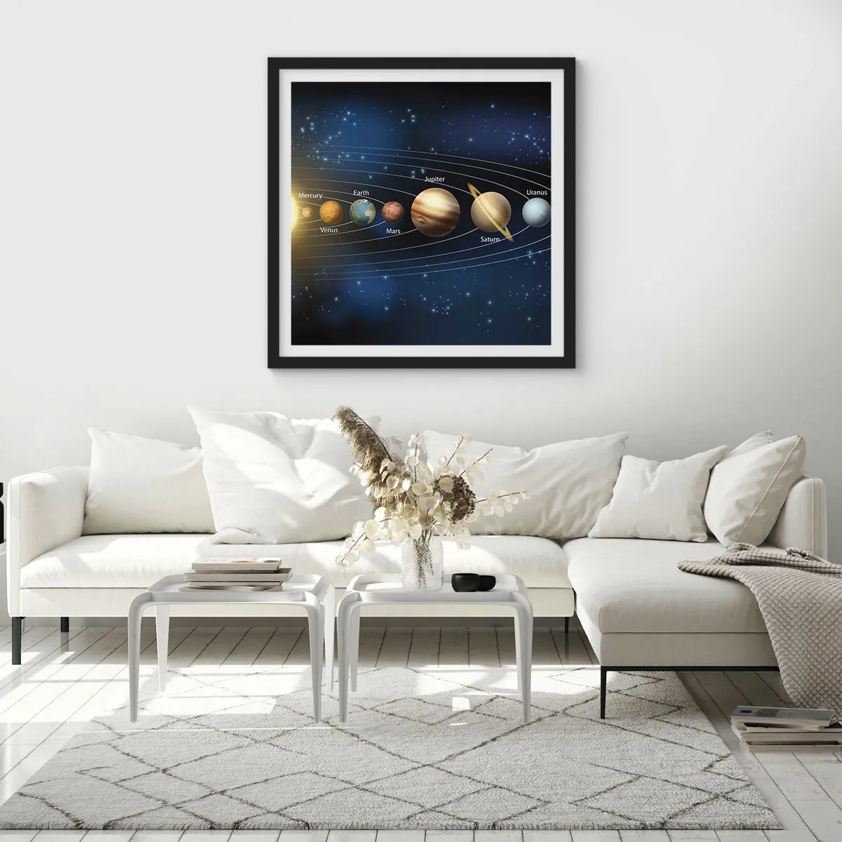 Plakat w czarnej ramie - Jedna z dziesięciu - 60x60 cm