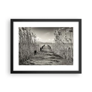 Plakat w czarnej ramie - W zaciszu traw - 40x30 cm