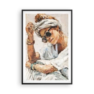 Plakat w czarnej ramie - Portret w pełnym słońcu - 61x91 cm