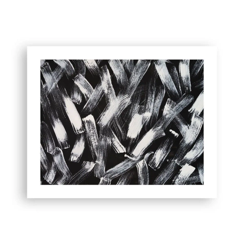 Plakat - Abstrakcja w duchu industrialnym - 50x40 cm