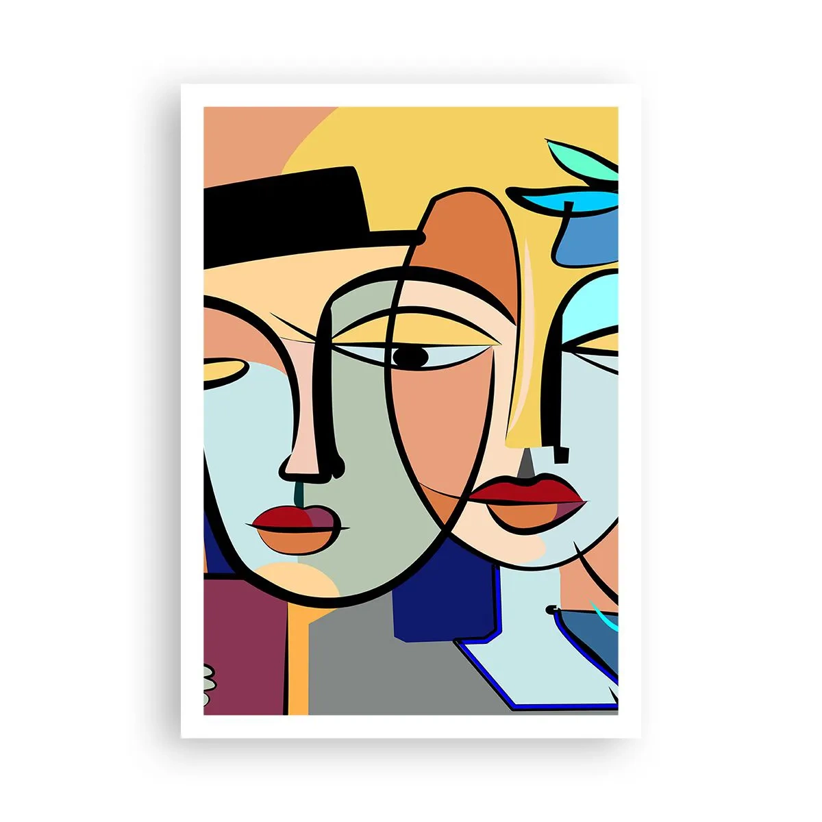 Plakat - Picassowskie randez vous - 70x100 cm