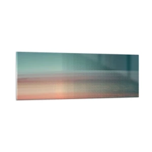 Obraz na szkle - Abstrakcja: fale światła - 90x30 cm