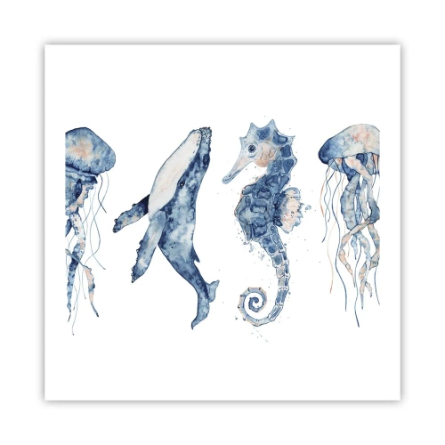 Plakat - Morskie dziwy - 60x60 cm
