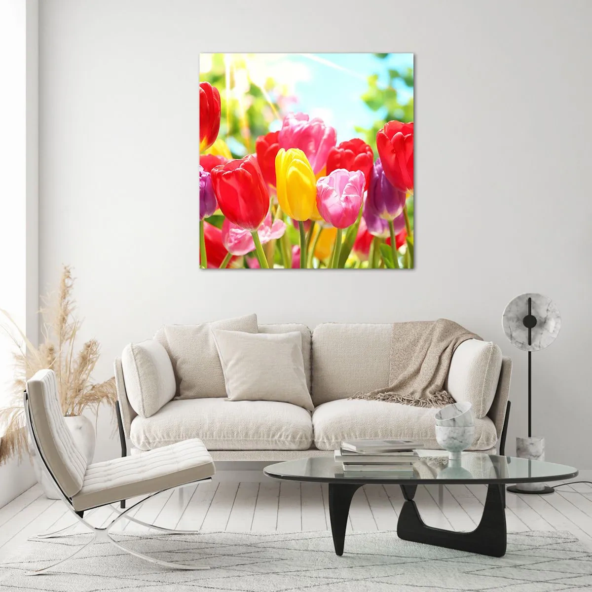 Obraz na szkle - To my, kolory maja! - 70x70 cm