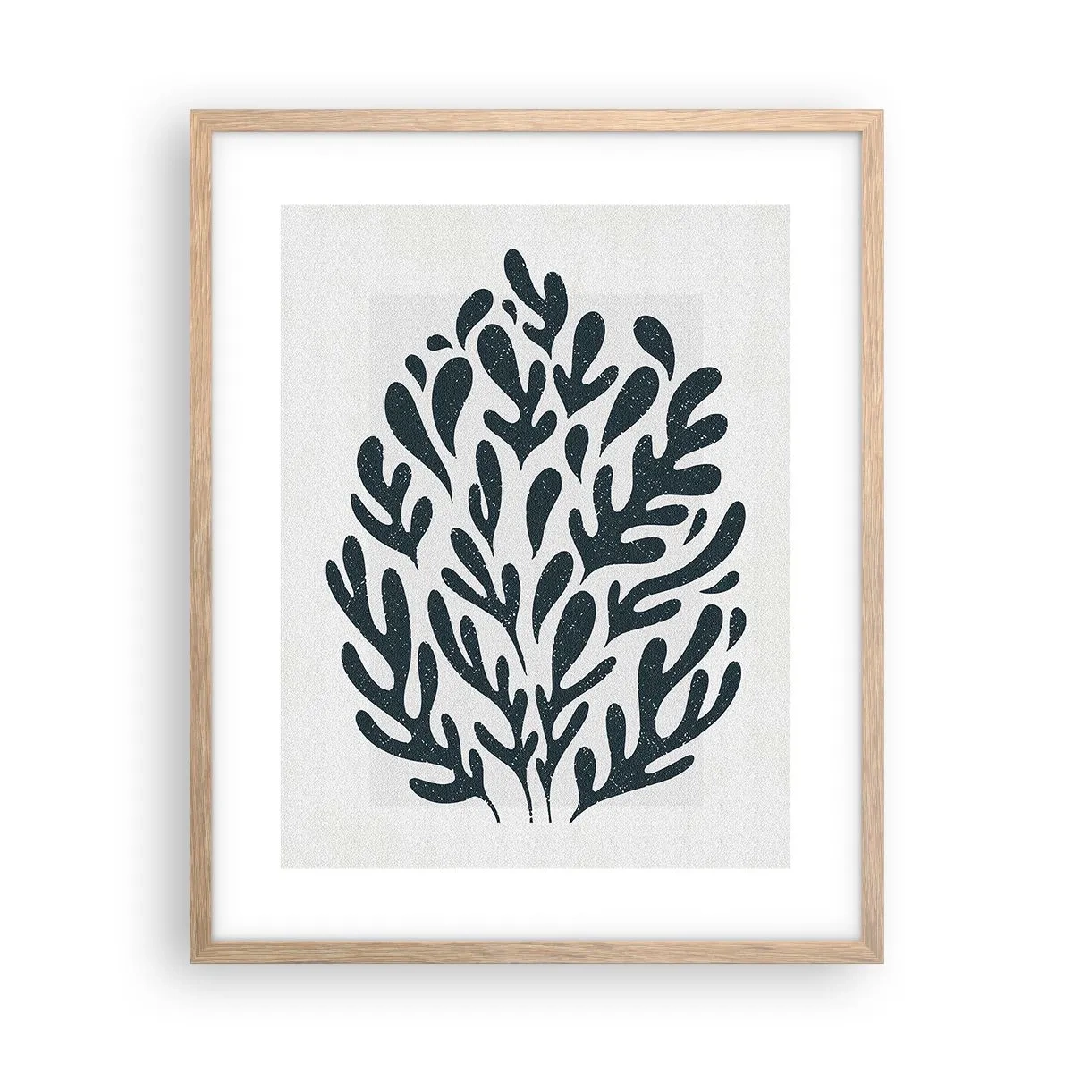 Plakat w ramie jasny dąb - Kształty natury - 40x50 cm