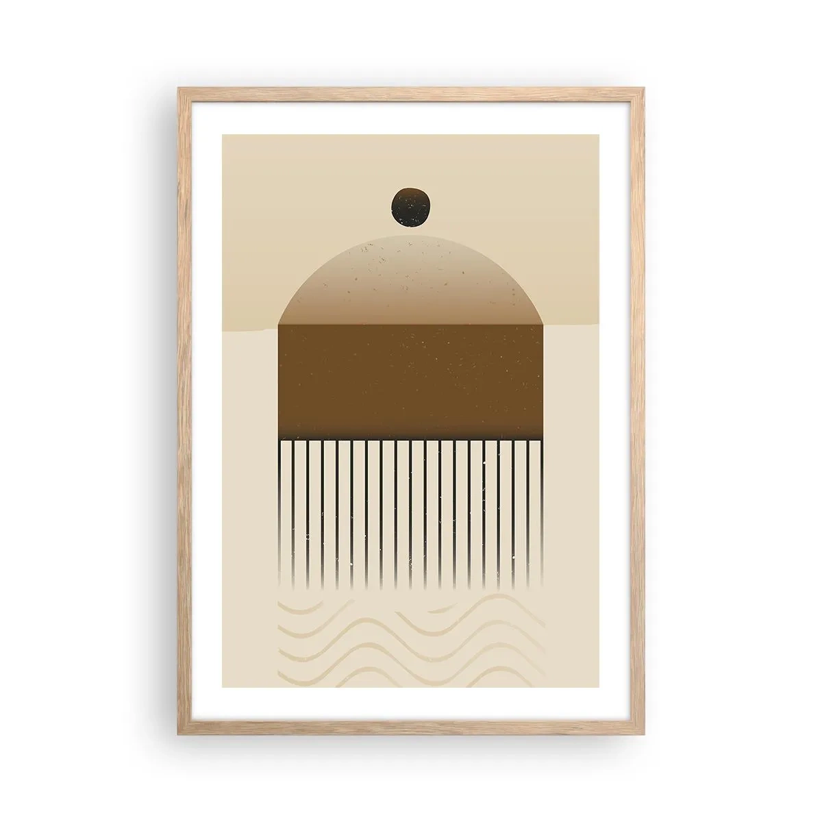 Plakat w ramie jasny dąb - Różne stany - 50x70 cm