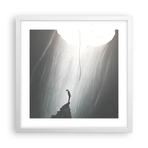 Plakat w białej ramie - Zawsze jest jakieś wyjście - 40x40 cm