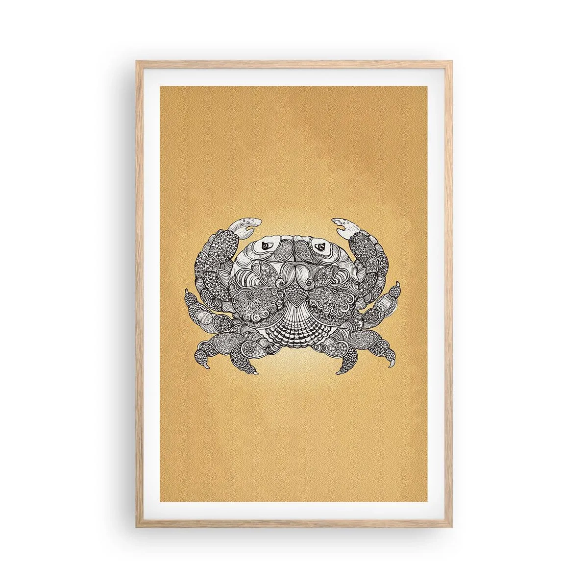 Plakat w ramie jasny dąb - Opowieści Pana Kraba - 61x91 cm