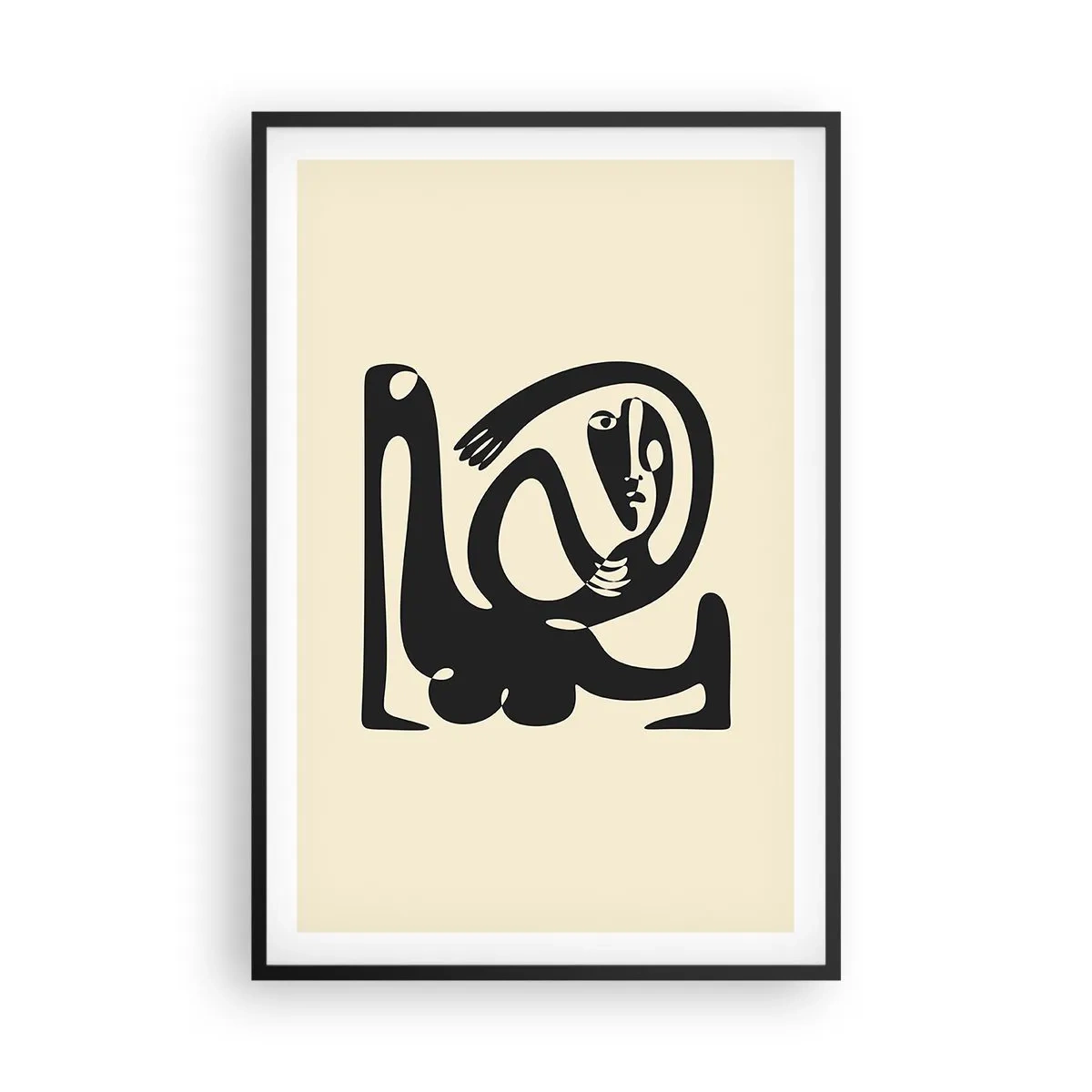Plakat w czarnej ramie - Prawie Picasso - 61x91 cm